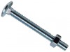 METALMATE Cup Square Hex Bolt & Nut ZP M8 x 100mm Box 10
