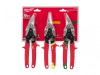 Milwaukee Hand Tools Metal Aviation Snips Set, 3 Piece