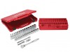 Milwaukee Hand Tools 3/8in Ratcheting Socket Set Metric, 32 Piece