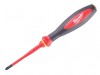 Milwaukee Hand Tools VDE Slim Screwdriver Pozidriv Tip PZ1 x 80mm