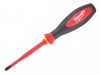 Milwaukee Hand Tools VDE Slim Screwdriver Pozidriv Tip PZ2 x 100mm