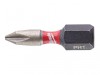 Milwaukee Power Tools SHOCKWAVE Impact Duty Bits PH1 x 25mm (Pack 2)
