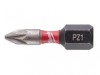 Milwaukee Power Tools SHOCKWAVE Impact Duty Bits PZ1 x 25mm (Pack 25)
