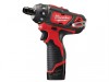 Milwaukee Power Tools M12 BD-202C Sub Compact Driver 12V 2 x 2.0Ah Li-Ion