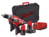 Milwaukee Power Tools M12 CPP2C-422C Fuel Twin Pack 12V 1 x 4.0Ah/1 x 2.0Ah Li-ion