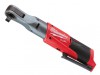 Milwaukee Power Tools M12 FIR12-0 FUEL Sub Compact 1/2in Impact Ratchet 12V Bare Unit