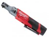 Milwaukee Power Tools M12 FIR14-201B FUEL Sub Compact 1/4in Impact Ratchet 12V 1 x 2.0Ah Li-ion