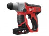 Milwaukee Power Tools M12 H-402C Compact Cordless SDS 2 Mode Hammer 12V 2 x 4.0Ah Li-Ion