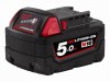Milwaukee Power Tools M18 B5 REDLITHIUM-ION Slide Battery Pack 18V 5.0Ah Li-Ion
