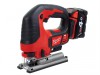 Milwaukee Power Tools M18 BJS-402C Jigsaw 18V 2 x 4.0Ah Li-ion