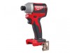 Milwaukee Power Tools M18 BLID2-0X Brushless 1/4in Hex Impact Driver 18V Bare Unit
