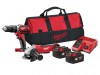 Milwaukee Power Tools M18 BPP20 Combi Grinder Twin Pack 18V 2 x 4.0Ah Li-ion