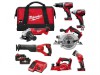 Milwaukee Power Tools M18 BPP7A-402B Power Pack 7 Piece Kit 18V 2 x 4.0Ah Li-ion