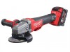 Milwaukee Power Tools M18 CAG 115XPDB-502X Fuel Brushless Angle Grinder 115mm 18V 2 x 5.0Ah Li-ion