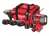 Milwaukee Power Tools M18 FPP3B-525B 3 Piece Kit 18V 3 x 18V 5.0Ah/2 x 12V 2.0Ah Li-ion