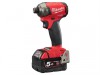 Milwaukee Power Tools M18 FQID-502X Quiet Impact Driver 18V 2 x 5.0Ah Li-ion