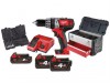 Milwaukee C18PD Combi Drill 18 Volt 1 x 4.0Ah 1 x 2.0Ah & 100 Piece Box