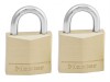 MasterLock Solid Brass 30mm Padlock - Keyed Alike x 2