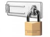 MasterLock Hasp 89mm + Solid Brass Padlock 40mm