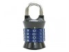 MasterLock Tower 37mm Padlock 4 Digit Grey
