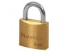 MasterLock V Line Brass 30mm Padlock - Keyed Alike 213