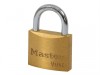 MasterLock V Line Brass 35mm Padlock - Keyed Alike 142