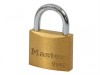 MasterLock V Line Brass 35mm Padlock - Keyed Alike 314