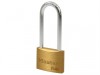 MasterLock V Line Brass 45mm Padlock - 64mm Shackle Keyed Alike 4212