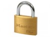 MasterLock V Line Brass 50mm Padlock - Keyed Alike 41242