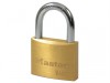 MasterLock V Line Brass 60mm Padlock - Keyed Alike 31243