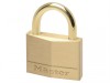 MasterLock Solid Brass 45mm Padlock With Brass Plated Shackle