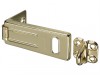 MasterLock Wrought Steel Hasp 89mm - Brass Finish