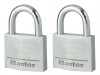MasterLock Aluminium 30mm Padlock - Keyed Alike x 2