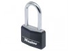 MasterLock Aluminium Black Vinyl Cover 40mm Padlock - 38mm Shackle