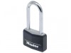MasterLock Aluminium Black Vinyl Cover 40mm Padlock - 51mm Shackle