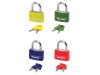 MasterLock Aluminium Coloured Vinyl Cover 40mm Padlock - Keyed Alike x 4