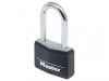 MasterLock Aluminium Black Vinyl Cover 50mm Padlock - 51mm Shackle