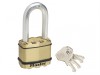 MasterLock Excell Brass Finish 50mm Padlock - 51mm Shackle