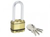 MasterLock Excell Brass Finish 50mm Padlock - 64mm Shackle