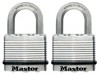 MasterLock Excell Laminated Steel 50mm Padlock Keyed Alike x 2