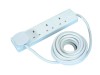 Masterplug 4 Gang Extension Lead 5 Meter 13a White