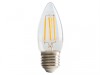 Masterplug LED Candle Clear Filament Bulb E27 (ES) Non-Dimmable 470 Lumen 4 Watt 2700K
