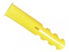 Rawlplug Plastic Plugs Yellow 10 x 100 Screw Sizes 4-10