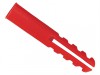 Rawlplug Plastic Plugs (10 X 100) Red (6-8)