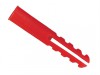 Rawlplug Plastic Plugs Red 10 x 100 Screw Sizes 6-12