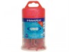 Rawlplug 68 530 Uno Plugs Red Tub of 48 & Drill