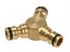 Rehau Brass Y Connector 1/2in