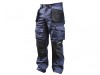 Roughneck Clothing Black & Blue Holster Work Trousers Waist 30in Leg 31in