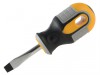 Roughneck Screwdriver Flared Tip 6.0 x 38mm Stubby