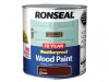 Ronseal 10 Year Weatherproof Wood Paint Dark Oak Gloss 2.5 Litre